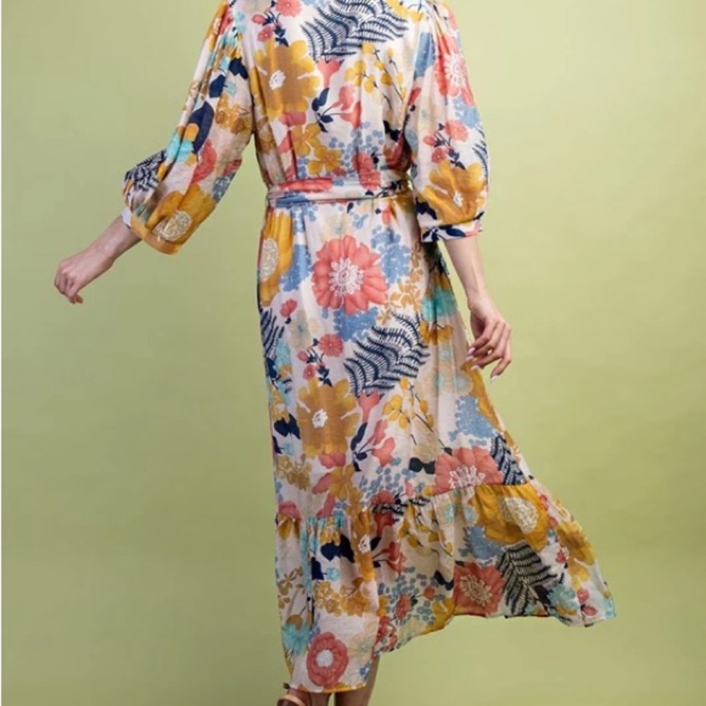 Floral Multicolor Maxi Dress
